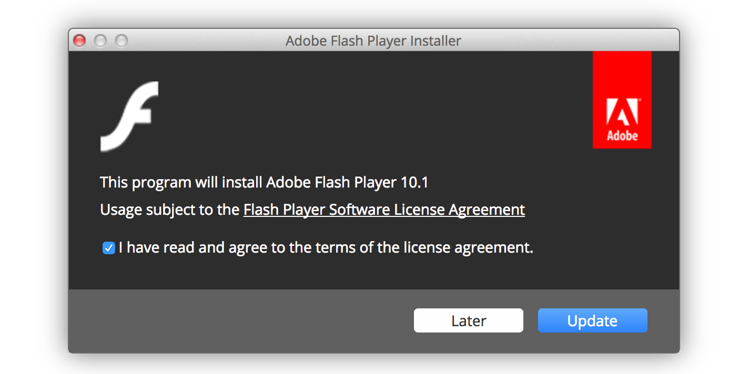 adobe flash player for mac stop reminder